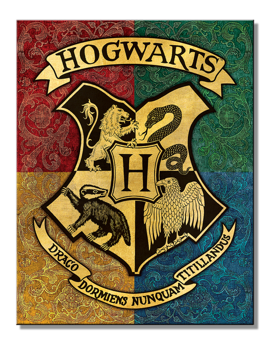 Harry Potter Hogwarts Shield Tin Sign