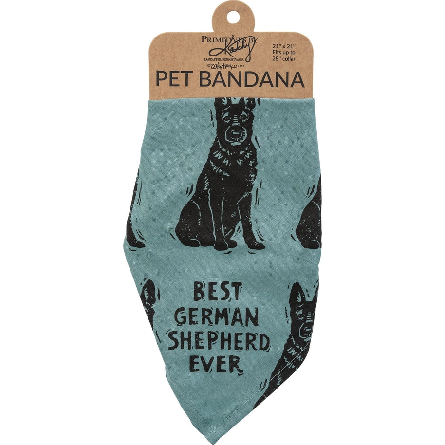 Shepherd/Love My Human Large Pet Bandana