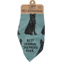 Shepherd/Love My Human Large Pet Bandana