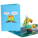 Love Birds Inappropriate 3D Card