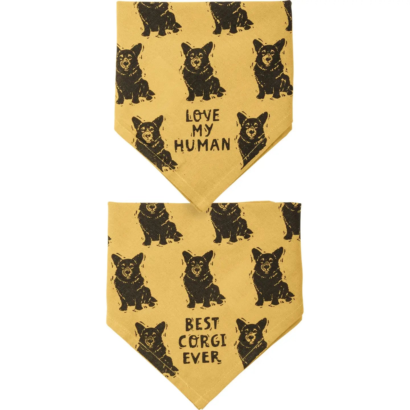 Corgi/Love My Human Small Pet Bandana