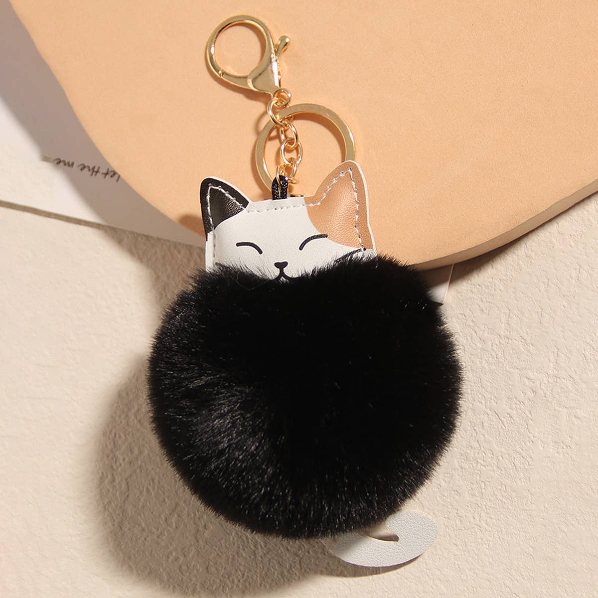 Lucky Cat Plush Keychain Pendant Women's Accessories