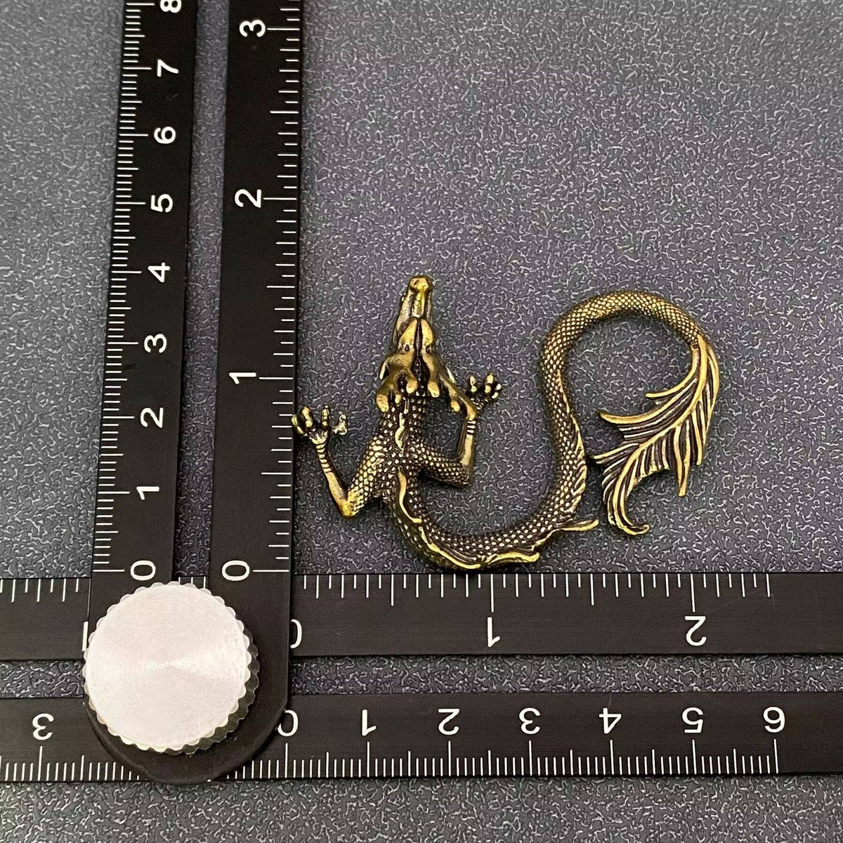 Brass Chinese Dragon Desktop Ornament