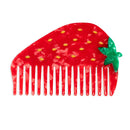 Wide-Tooth Mini Hair Comb Strawberry