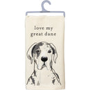 Love My Great Dane Kitchen Towel