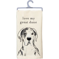 Love My Great Dane Kitchen Towel