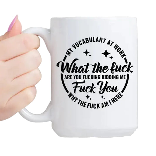My Vocabulary At Work Ceramic Mug