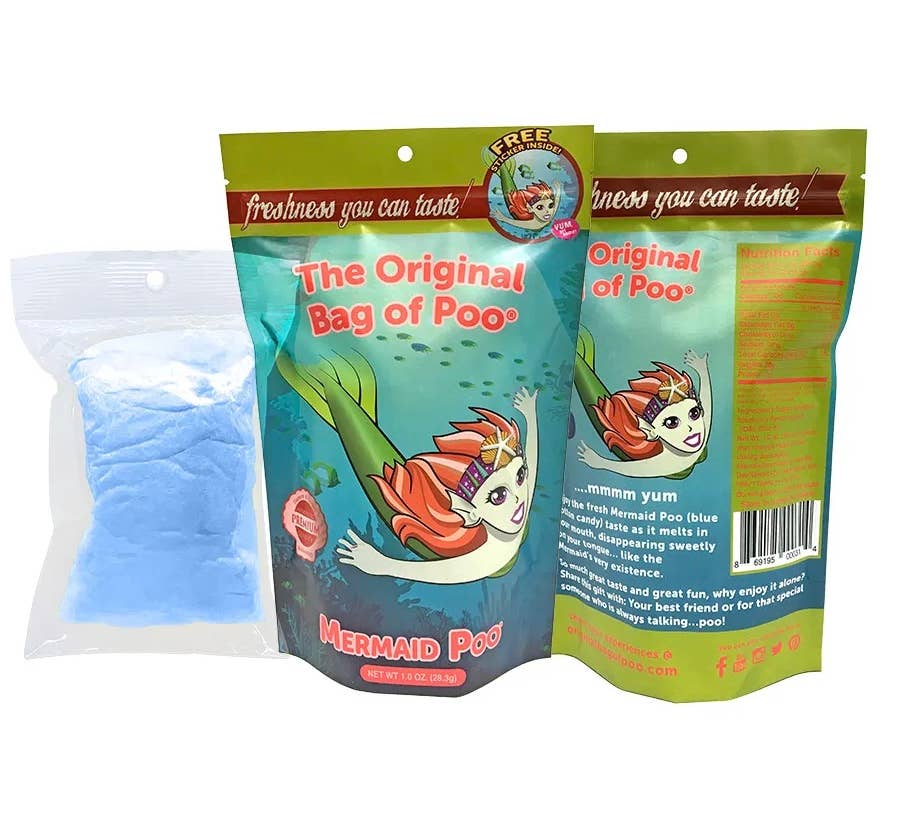 The Original Bag of Poo® (Mermaid Cotton Candy Poo)