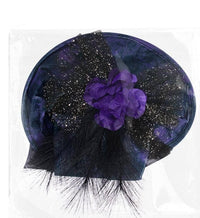 Purple Halloween Hat Mesh Witch Hat