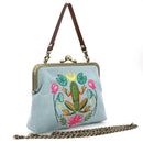 Frog in the Lily Pond Kiss Lock Bag