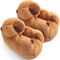 Fluffy Capybara Slippers