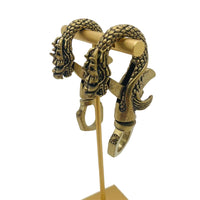 Brass Dragon Shaped Keychain