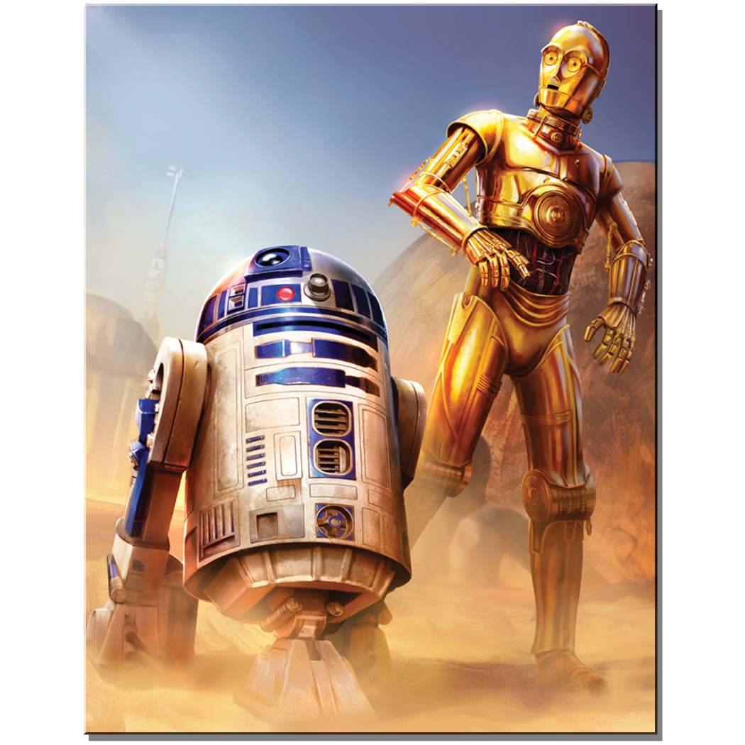 Star Wars C-3P0 & R2D2 Tin Sign
