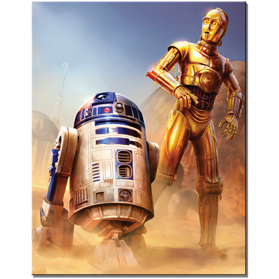 Star Wars C-3P0 & R2D2 Tin Sign