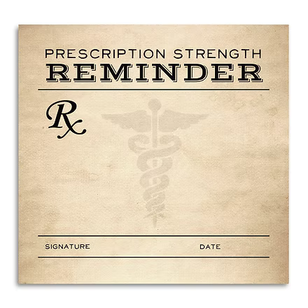 Prescription Strength Reminder Sticky Note Pad