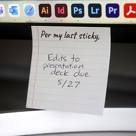 Per My Last Sticky Note Pad