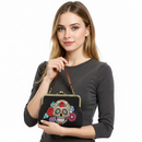 Sugar Skull Kiss Lock Bag