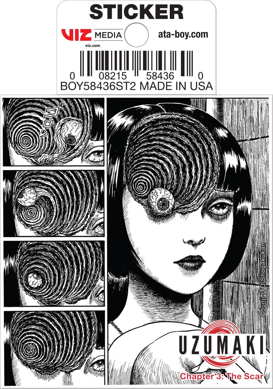 Junji Ito Uzumaki Azami The Scar Die Cut Sticker