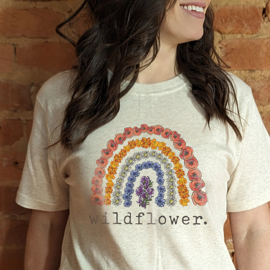 "Wildflower" Flower Tee