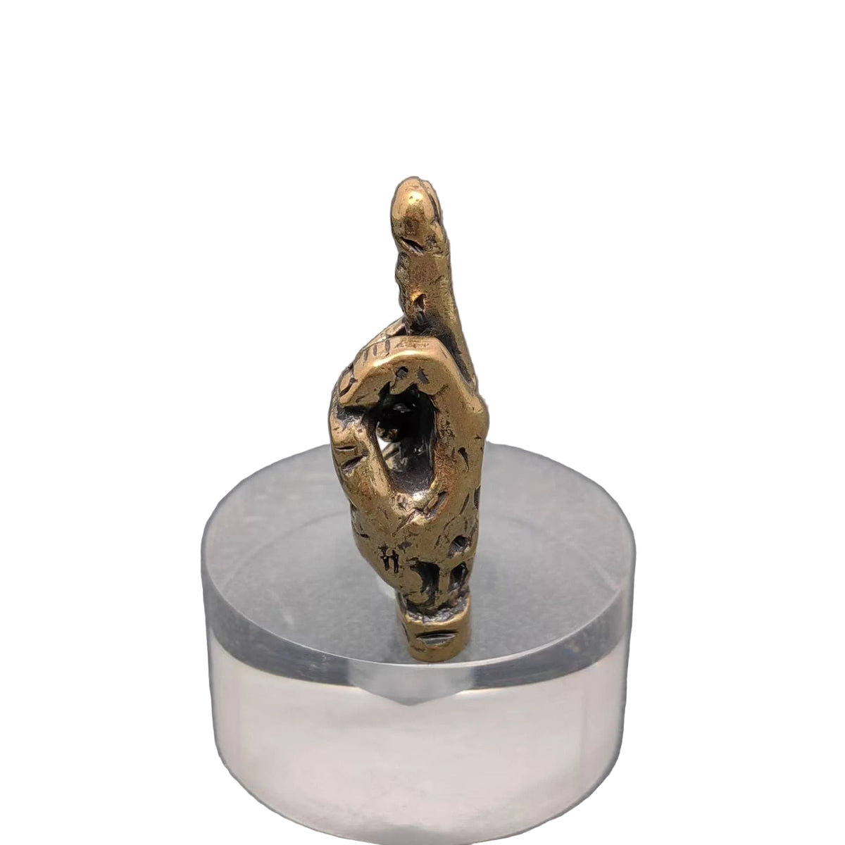 Brass Middle Finger Desktop Ornaments Decoration