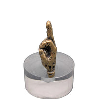 Brass Middle Finger Desktop Ornaments Decoration