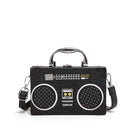 Boombox Radio Shaped Crossbody Bag