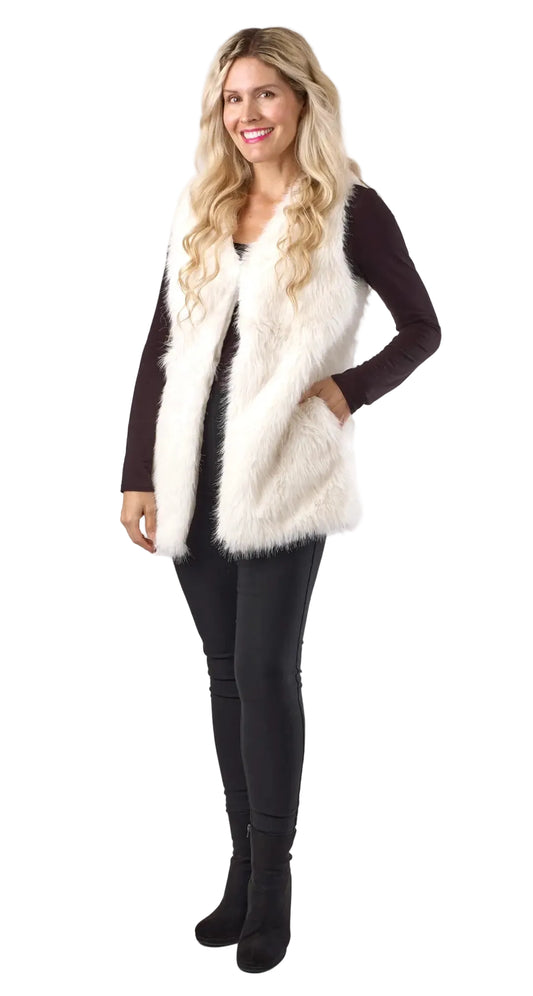Shaggy Fur Tunic Vest