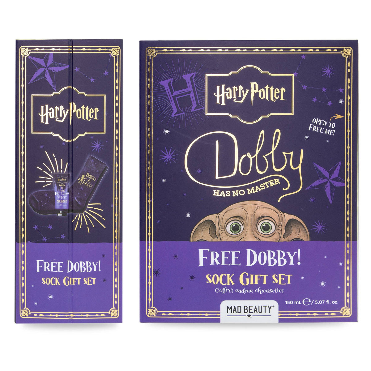 Harry Potter Foot Lotion & Dobby Sock Pair Gift Set