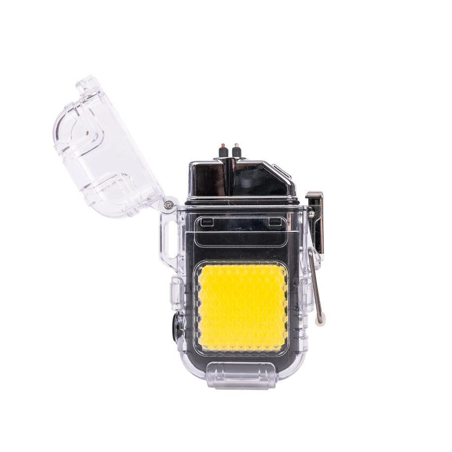 Dual Plasma Arc Lighter with LED Flashlight