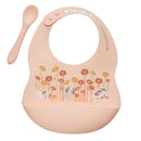 Puppies & Poppies Silicone Bib & Spoon Set