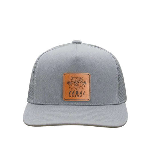 "Feral Animal" Raccoon Trucker Hat For Outdoor Nature Kids