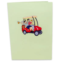 Drunk Golfers 3D Card