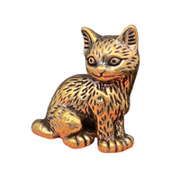 Brass Standing Kitten Crafts Decoration Desktop Ornaments
