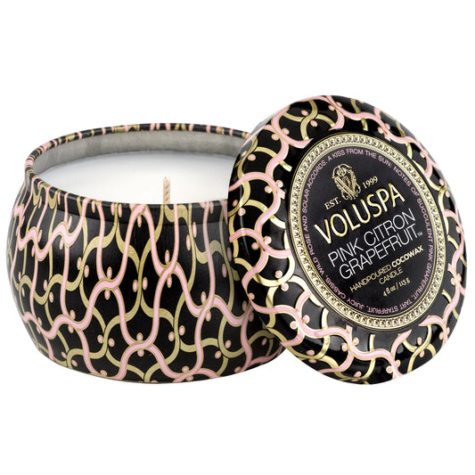 Pink Citron Grapefruit Mini Tin Candle