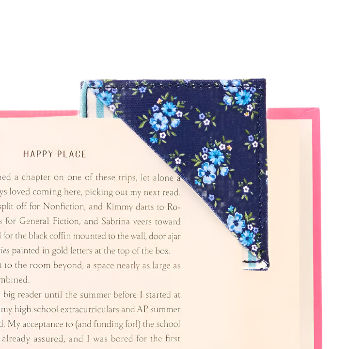 Corner Keeper Fabric Bookmark-Endless Daydream Navy