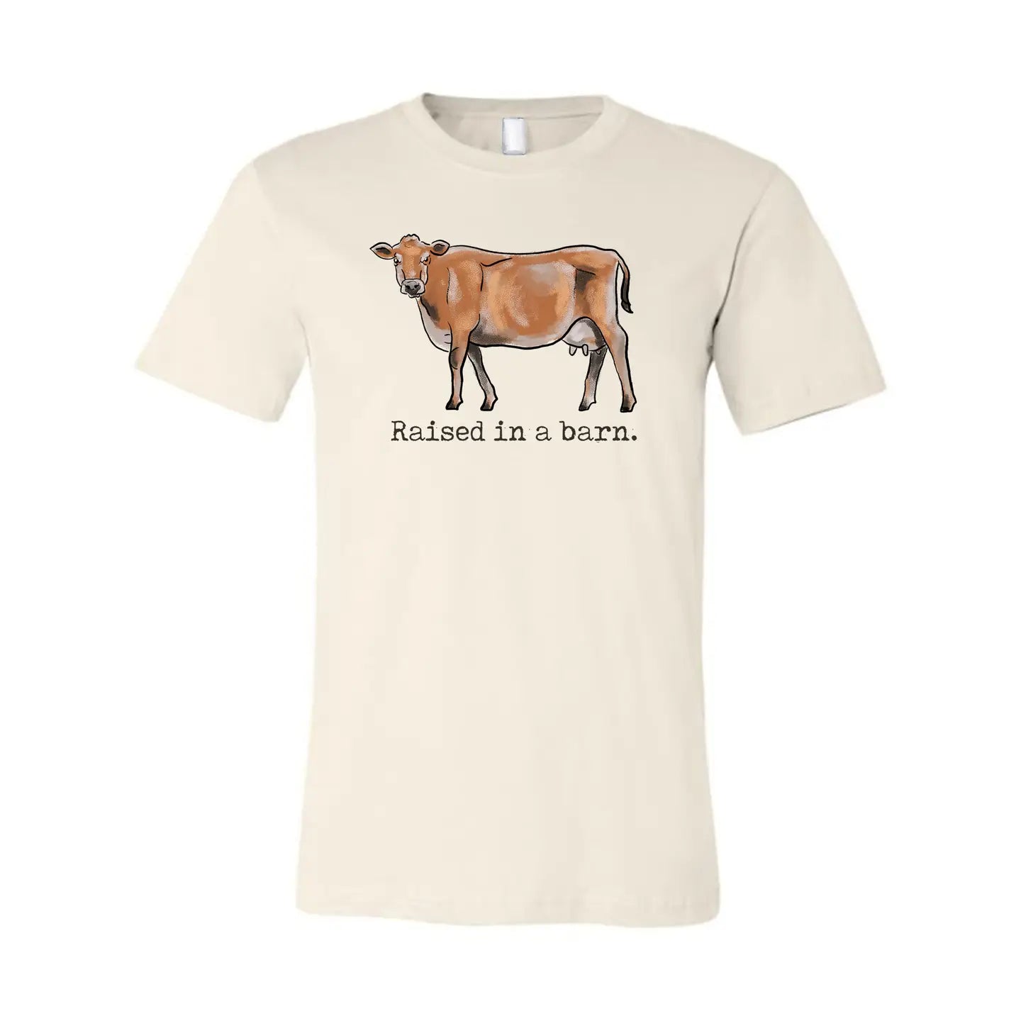 Raised in A Barn Cow Tee
