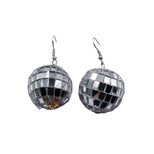 Large Disco Ball Earrings