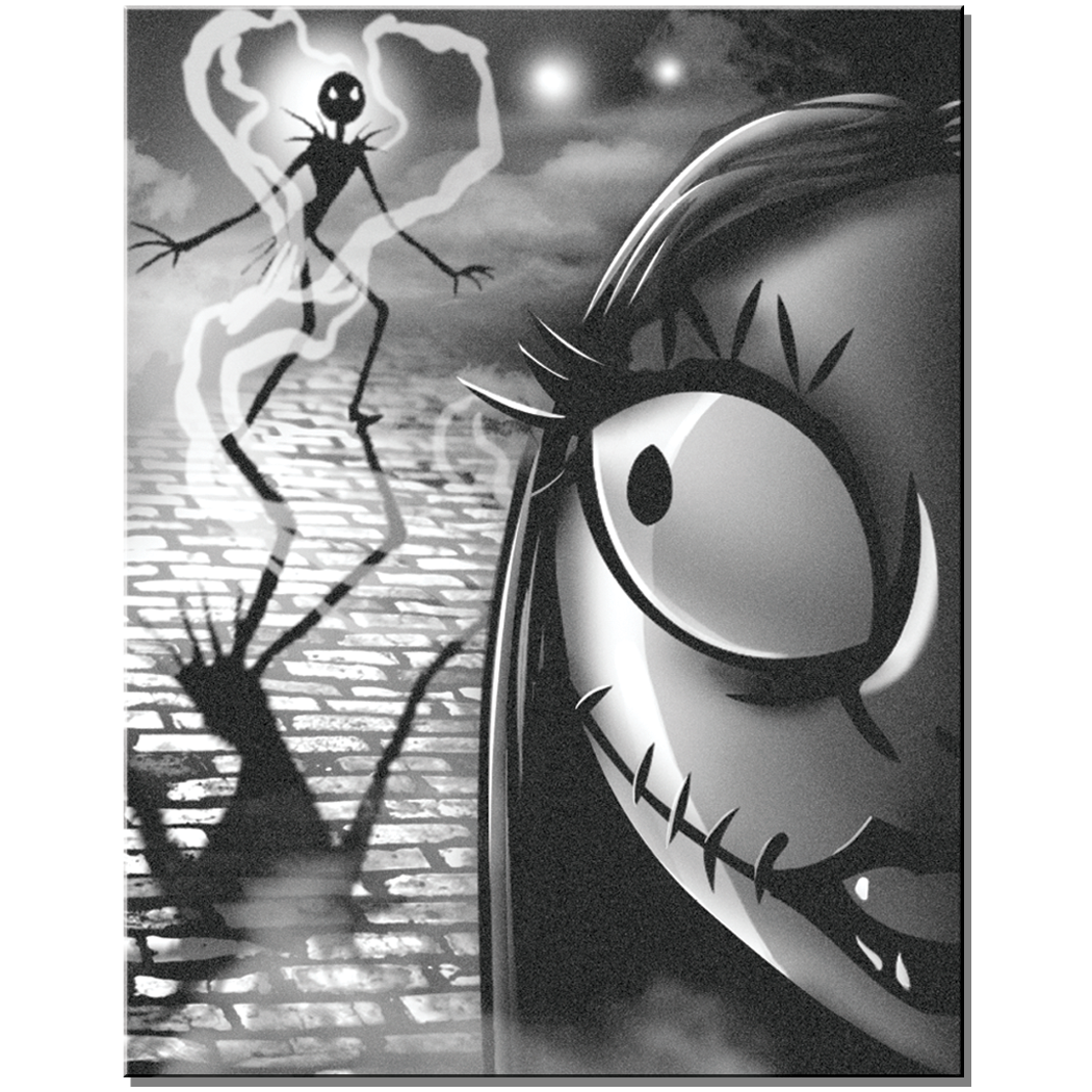 Disney Nightmare Silhouette Tin Sign