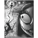 Disney Nightmare Silhouette Tin Sign