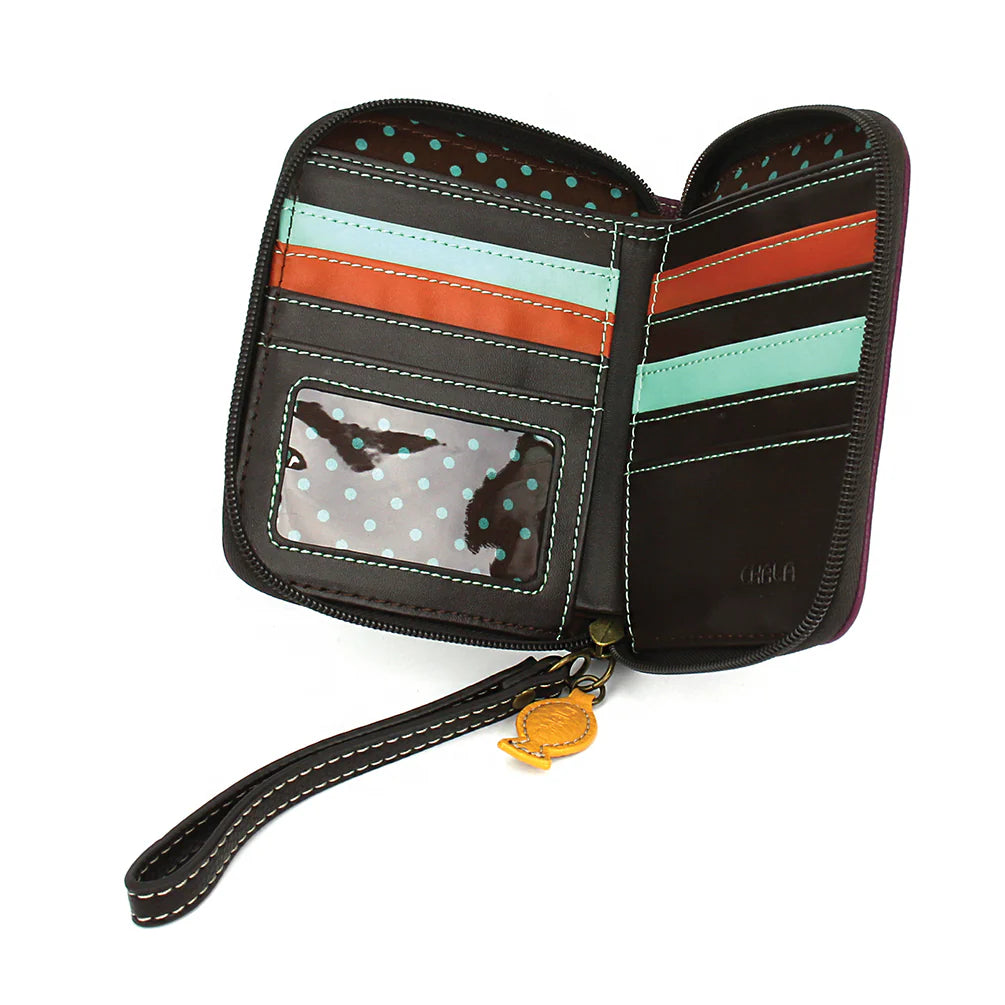 Zip-Around Wallet Gray Tabby Cat