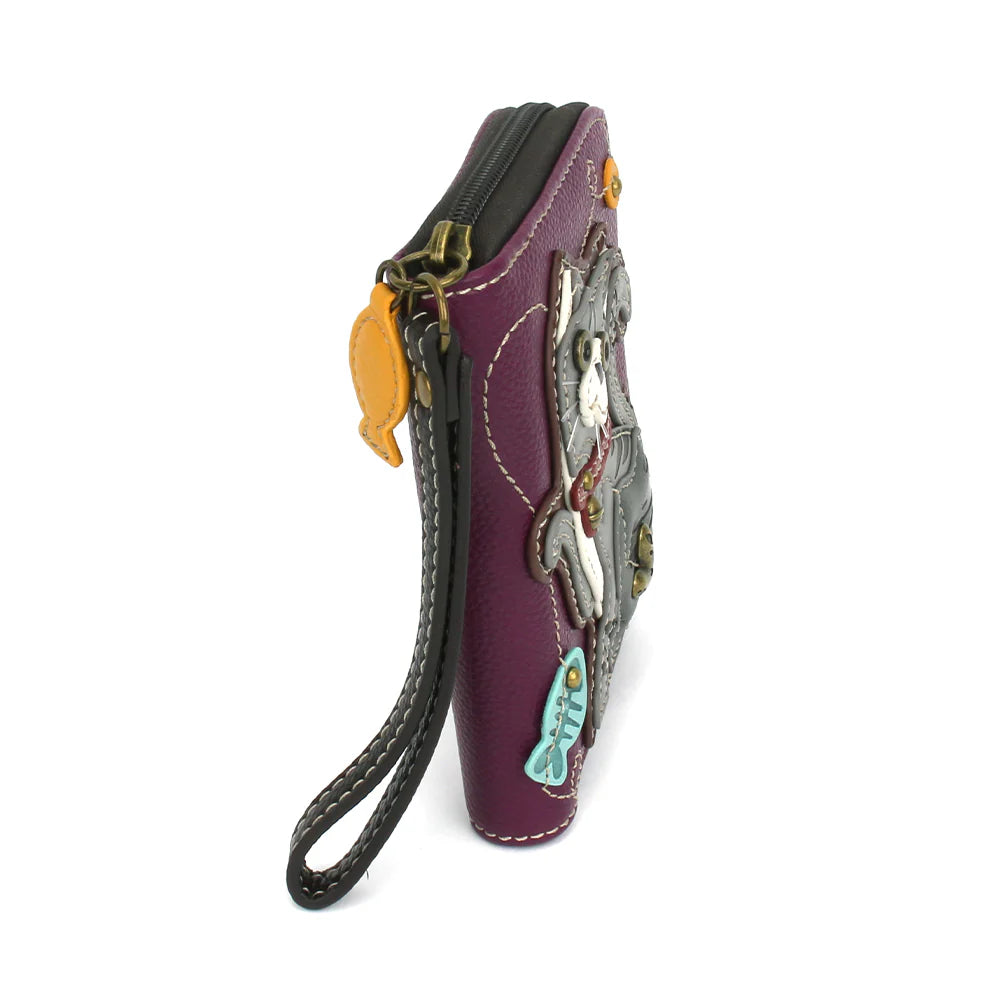 Zip-Around Wallet Gray Tabby Cat