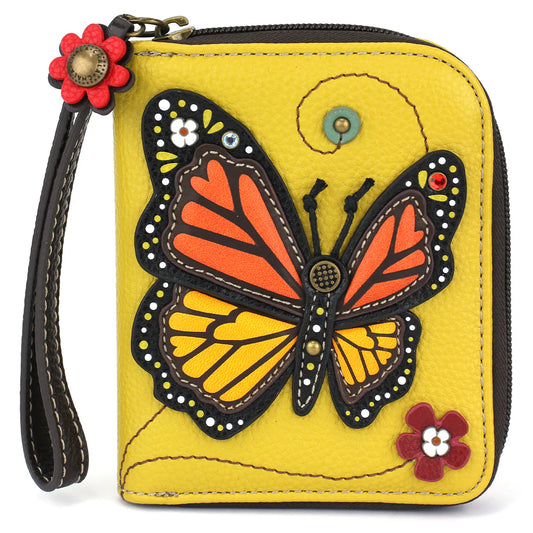 Zip-Around Wallet Monarch Butterfly