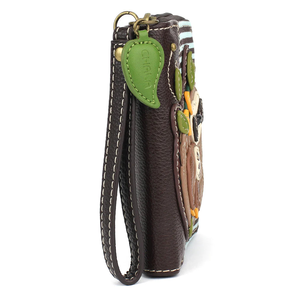 Zip-Around Wallet Sloth Family