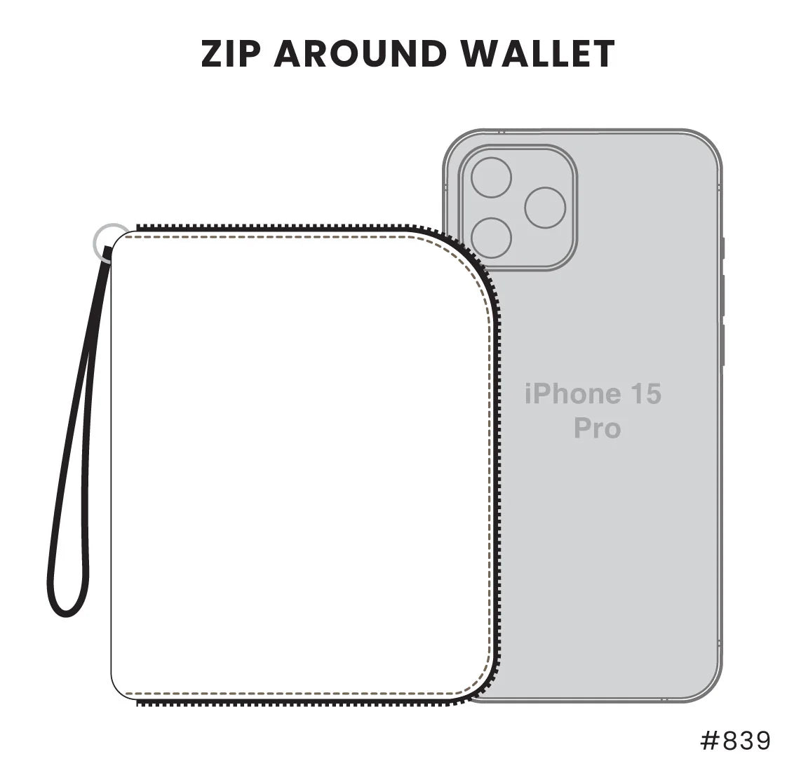 Zip-Around Wallet Ladybug