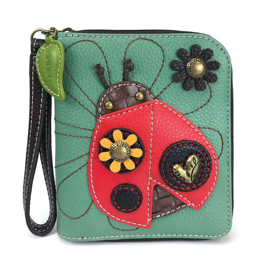 Zip-Around Wallet Ladybug