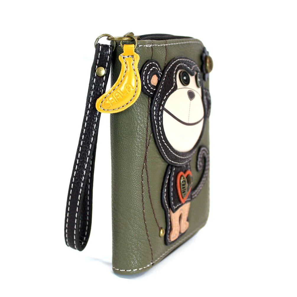 Zip-Around Wallet Monkey