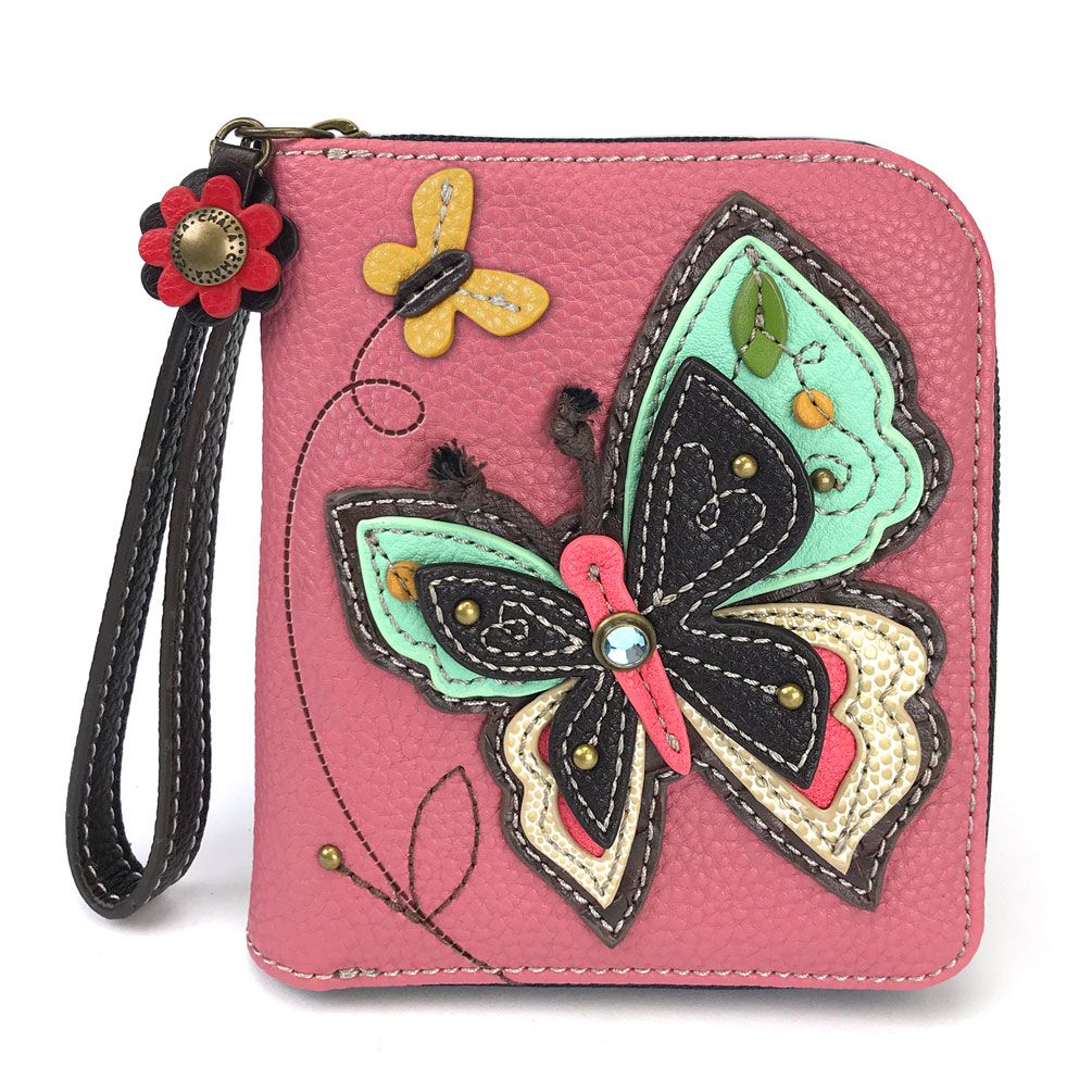 Zip-Around Wallet Butterfly