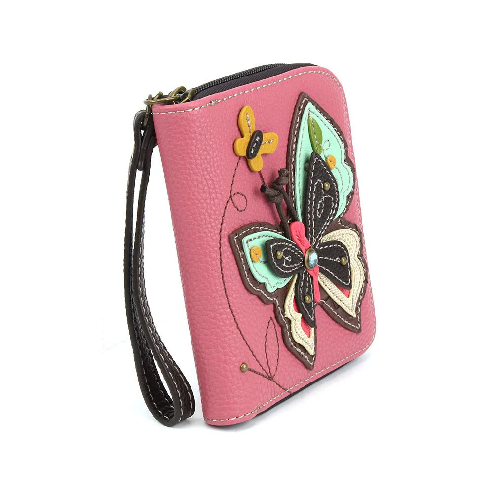 Zip-Around Wallet Butterfly