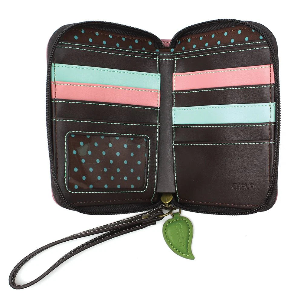 Zip-Around Wallet Rose