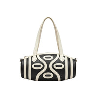 Geo Barrel Crossbody Bag Cylindrical Handbag